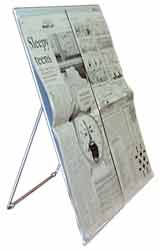 Newspaper Stand with Page Holder