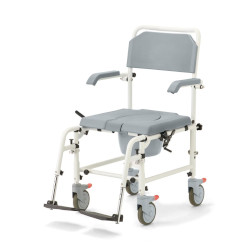 Medline Aluminum Shower Commode with Wheels