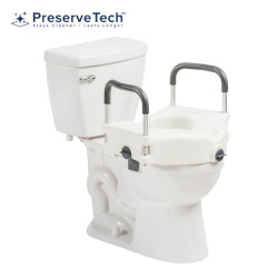 PreserveTech Secure Lock Raised Toilet Seat